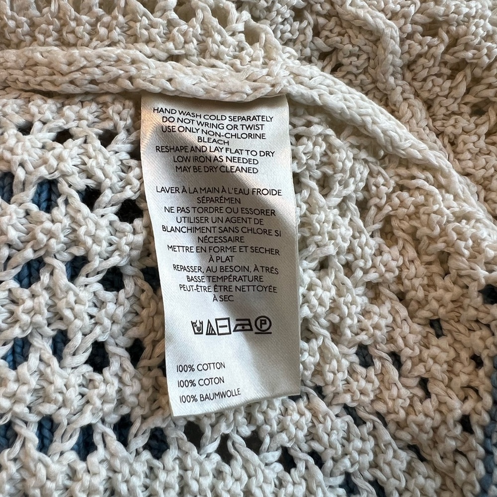 Anthropologie Maeve Keyhole Open-Stitch Sweater Large - Picture 15 of 15
